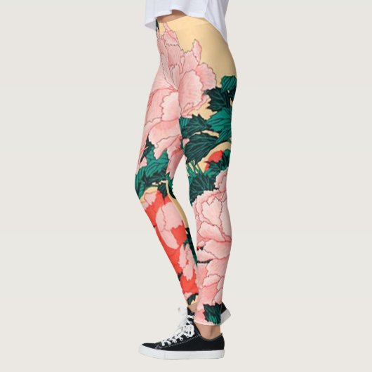 Leggings Fleurs et papillons Hokusai (Gauche)