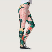 Leggings Fleurs et papillons Hokusai (Droite)
