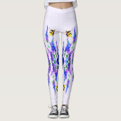 Leggings Fleurs et pattes d'abeilles Printemps Joy (Devant)