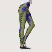 Leggings Fleurs et pattes violettes (Droite)