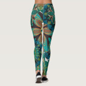 Leggings Fleurs exotiques Motif tropical (Dos)