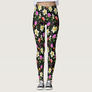 Leggings Fleurs Fantastiques colorées
