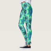 Leggings Fleurs flottantes de la mer".... (Gauche)