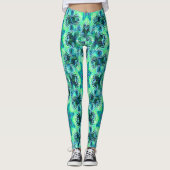 Leggings Fleurs flottantes de la mer".... (Devant)