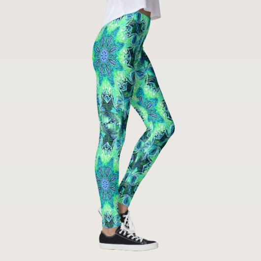 Leggings Fleurs flottantes de la mer".... (Droite)
