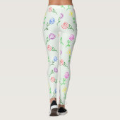 Leggings Fleurs géométriques (Dos)