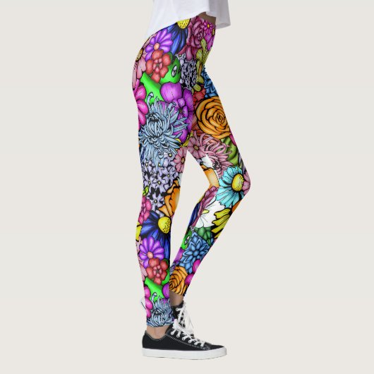 Leggings Fleurs hippies super (Droite)