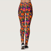 Leggings Fleurs inspirées des années 70 totalement sauvages (Dos)