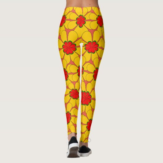 Leggings - Fleurs Jaunes (Dos)