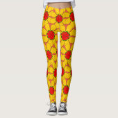 Leggings - Fleurs Jaunes (Devant)