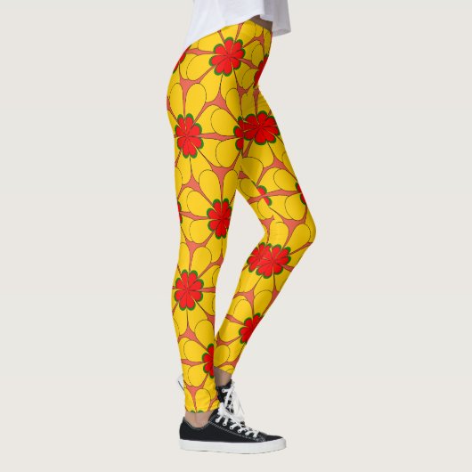 Leggings - Fleurs Jaunes (Droite)