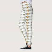 Leggings fleurs jaunes (Gauche)