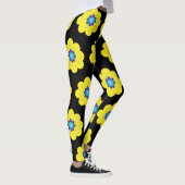 Leggings Fleurs jaunes  (Droite)