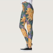 Leggings Fleurs jaunes de jonquille dans les aquarelles (Gauche)