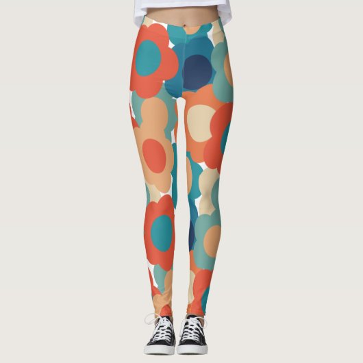 Leggings Fleurs les années 70 (Devant)