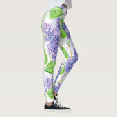 Leggings Fleurs lilas aquarelles (Droite)