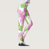 Leggings Fleurs lilas rose aquarelle (Droite)