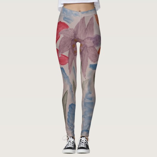 Leggings Fleurs Lily (Devant)