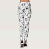 Leggings Fleurs Lys Noires (Dos)