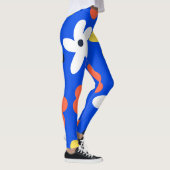 Leggings Fleurs marguerites colorées motif (Droite)