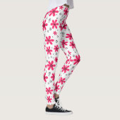 Leggings Fleurs marguerites rouges rétro arrière - plan été (Droite)