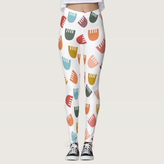 Leggings Fleurs mixtes Boho (Devant)