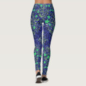 Leggings Fleurs motif 08.b Black BG (Dos)