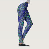 Leggings Fleurs motif 08.b Black BG (Droite)