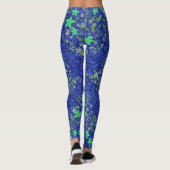 Leggings Fleurs motif 08.b Dblue BG (Dos)