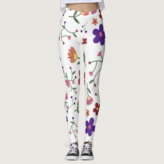 Leggings Fleurs motifs