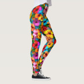 Leggings Fleurs multicolores florales Motif-36355 (Droite)