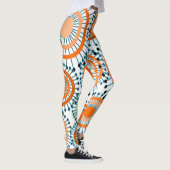 Leggings Fleurs orange (Droite)