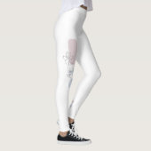 Leggings Fleurs Pastel (Droite)