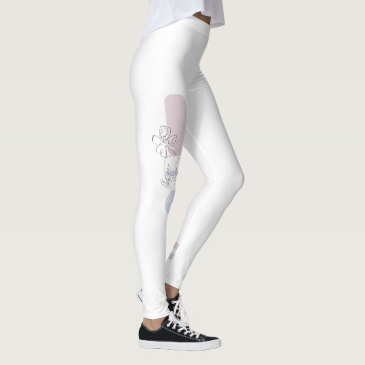 Leggings Fleurs Pastel (Droite)