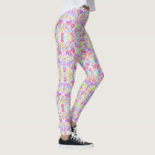 Leggings Fleurs pastel abstraites (Droite)