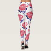 Leggings Fleurs printanières, aquarelle motif sans couture. (Dos)