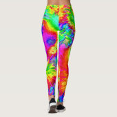 Leggings fleurs psychédéliques 2 (Dos)