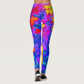 Leggings fleurs psychédéliques 4 (Dos)