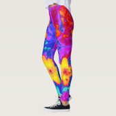Leggings fleurs psychédéliques 4 (Gauche)