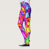 Leggings fleurs psychédéliques 5 (Gauche)