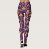 Leggings Fleurs psychédéliques et colorées (Dos)