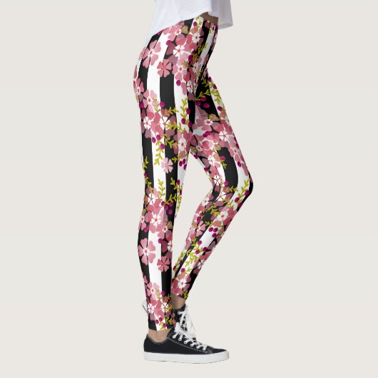 Leggings Fleurs roses (Droite)