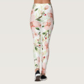 Leggings Fleurs roses (Dos)
