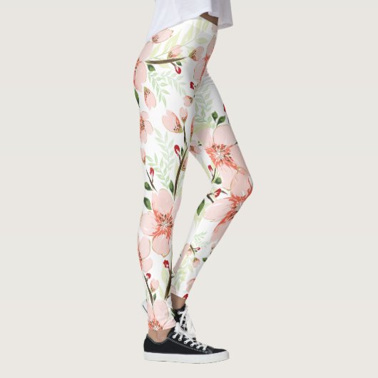 Leggings Fleurs roses (Droite)