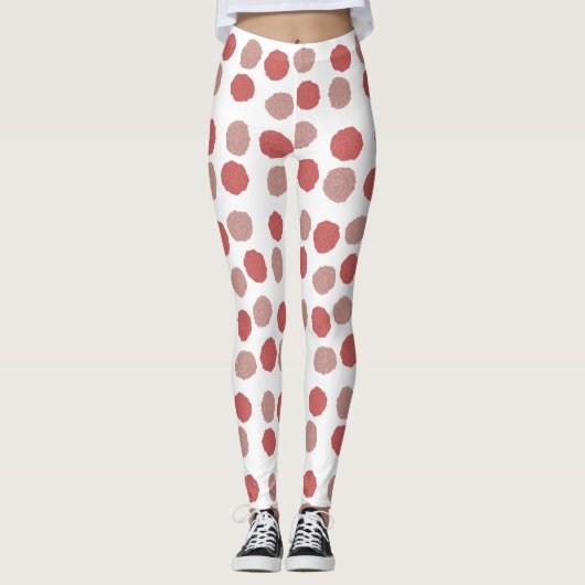 Leggings Fleurs roses (Devant)