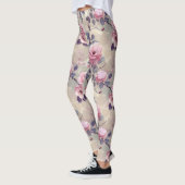 Leggings Fleurs roses (Gauche)