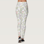 Leggings Fleurs roses blush chic romantique (Dos)