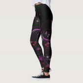 Leggings Fleurs roses chaudes (Gauche)