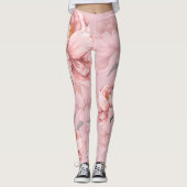 Leggings Fleurs roses jambières (Devant)