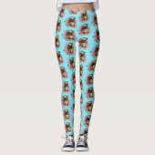 Leggings Fleurs roses parentes (Devant)